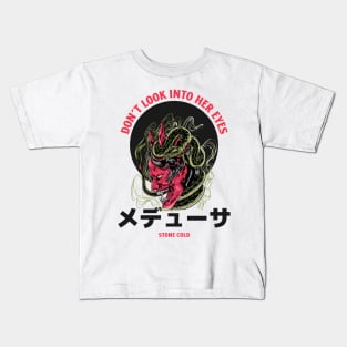 Japanese Demon Medusa Kids T-Shirt